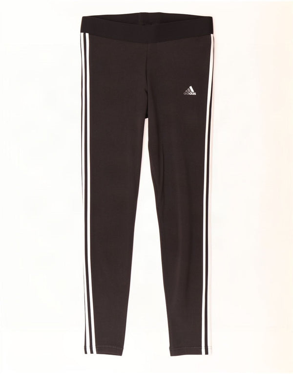 Adidas Womens Regular Fit Leggings UK 16/18 Large Black Bomuld