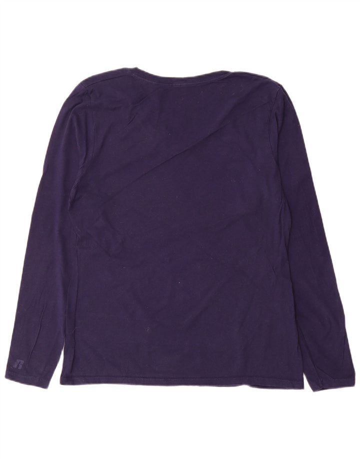 Russell Athletic Boys Grafisk Top Langærmet 8-9 år Medium Navy Blue