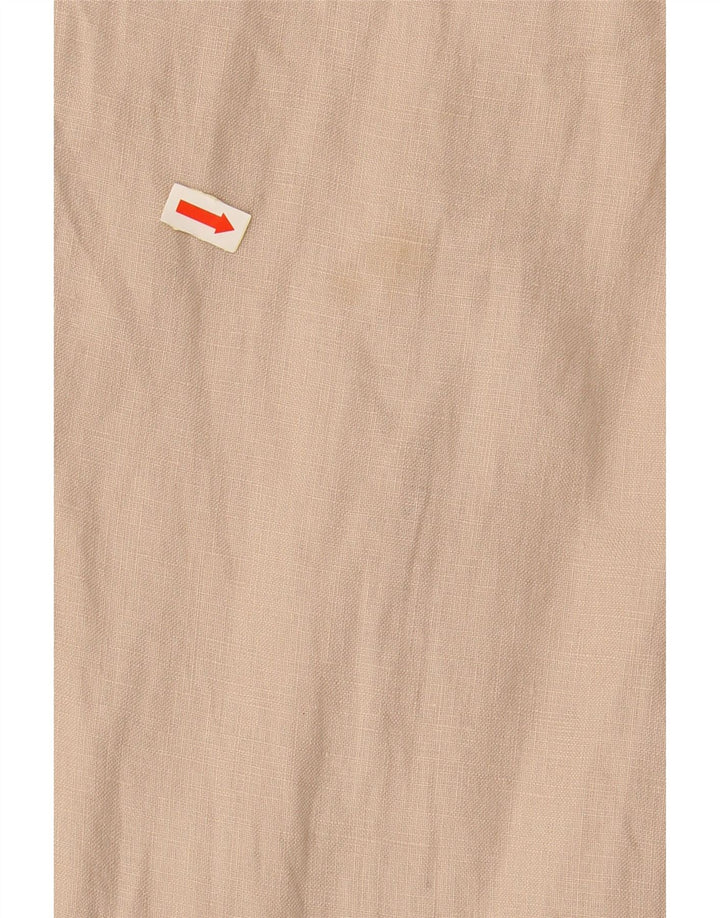 BENETTON 3/4 ærmet tunikakjole til kvinder UK 14 Medium Beige