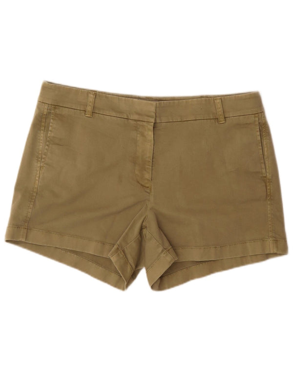 J. Crew Womens Chino Shorts US 12 Large W34 Khaki Cotton