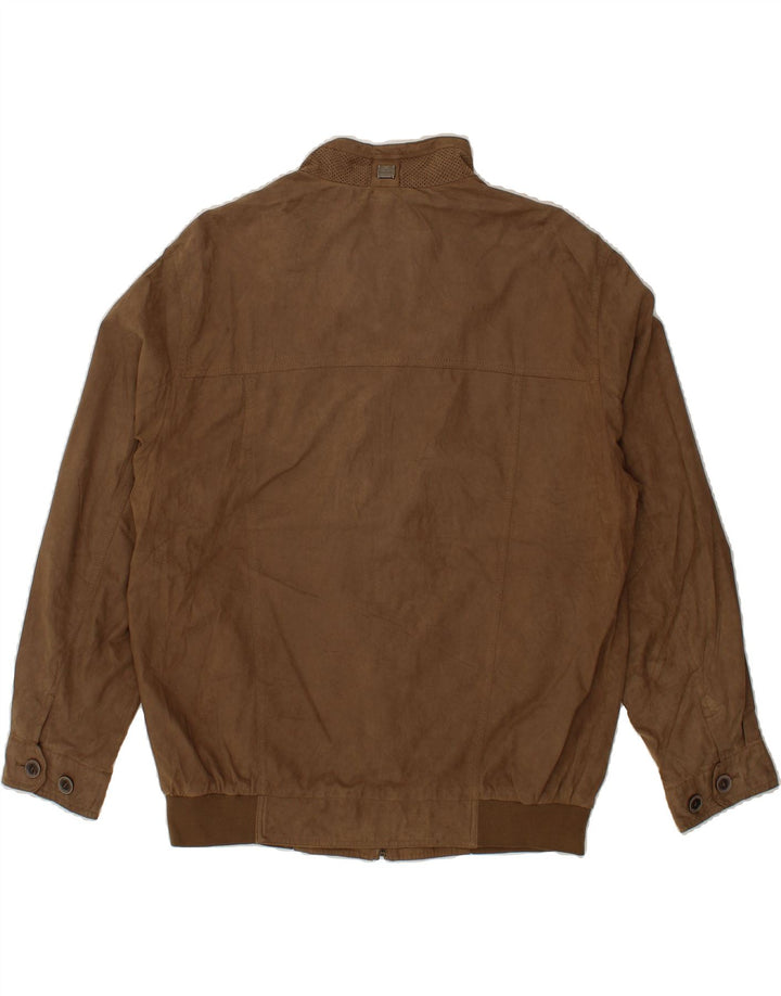 PIERRE CARDIN Bomberjakke til mænd IT 56 3XL Brun Polyamid