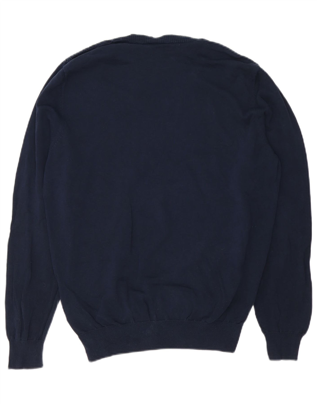 Massimo Dutti Herre Crew Neck sweater Medium Navyblå Bomuld