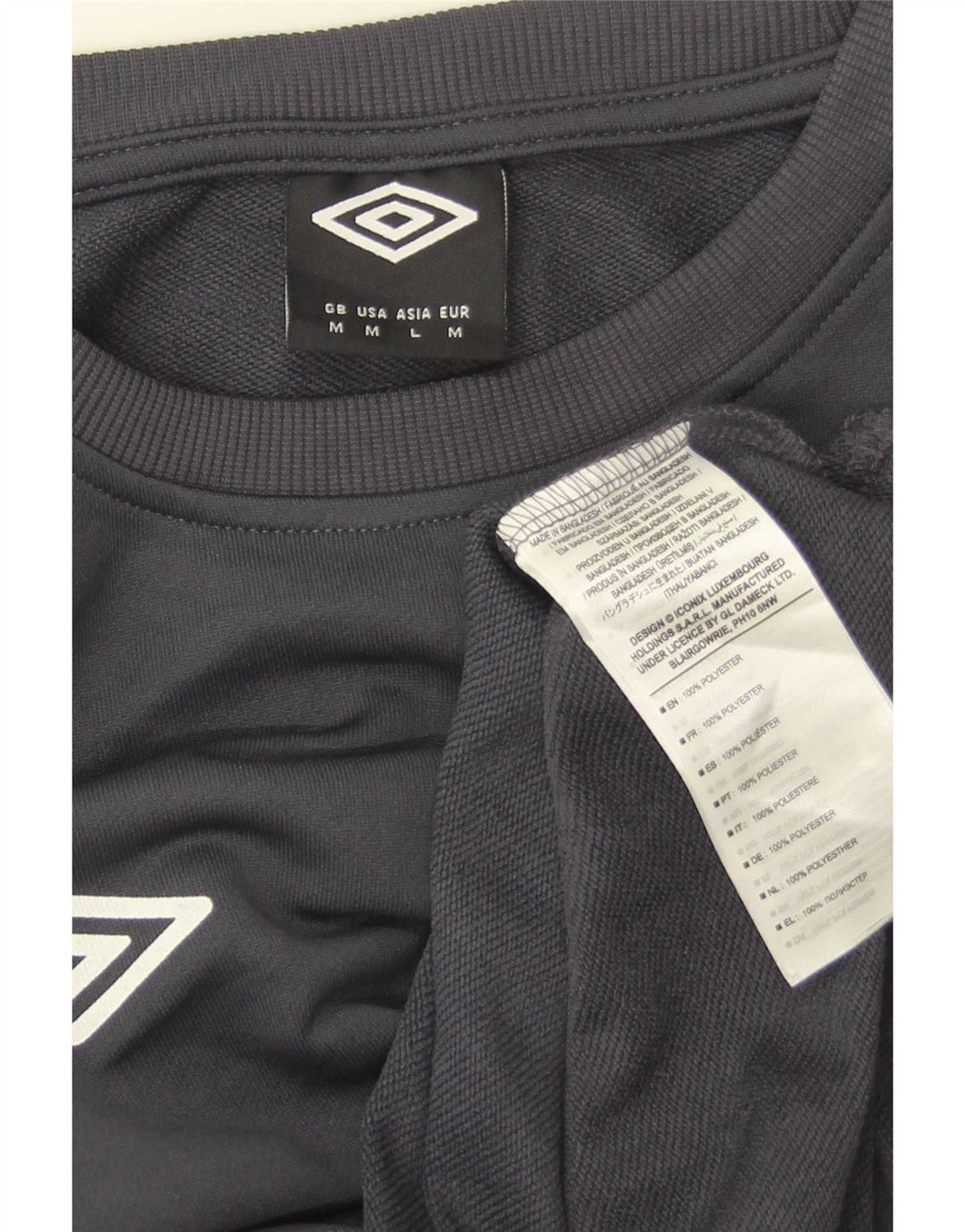 Umbro Herre Sweatshirt Jumper Medium Grå Colourblock Polyester
