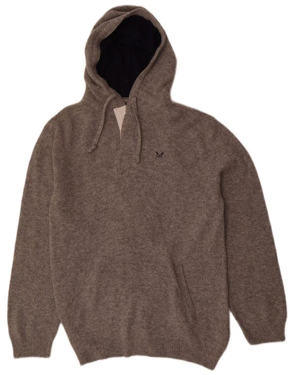 Crew Clothing Herre Hættetrøje XL Grå Uld