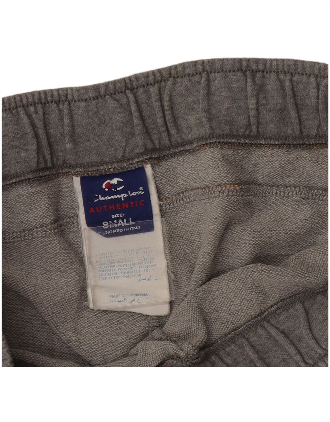 Champion Dame grafisk træningsdragt Bukser Joggers UK 10 Small Grey Bomuld