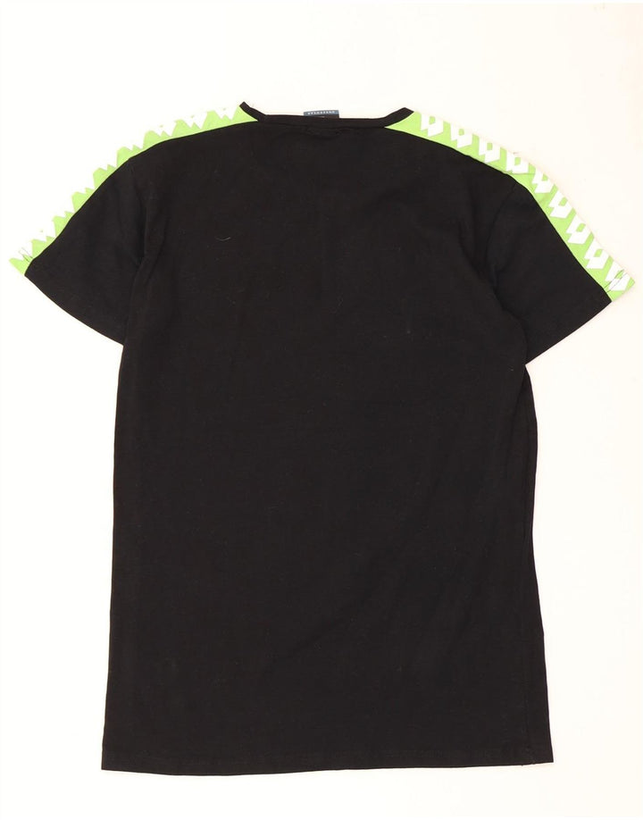 Lotto Herre grafisk T-shirt Top Medium Sort Colourblock Bomuld