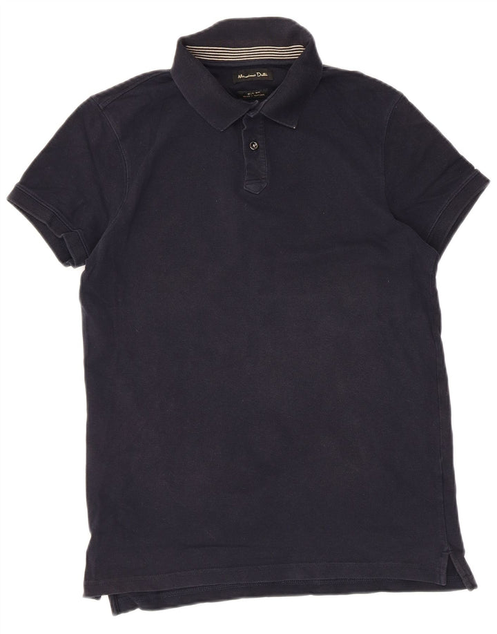 Massimo Dutti Herre Slim Fit Polo Shirt Lille Marineblå