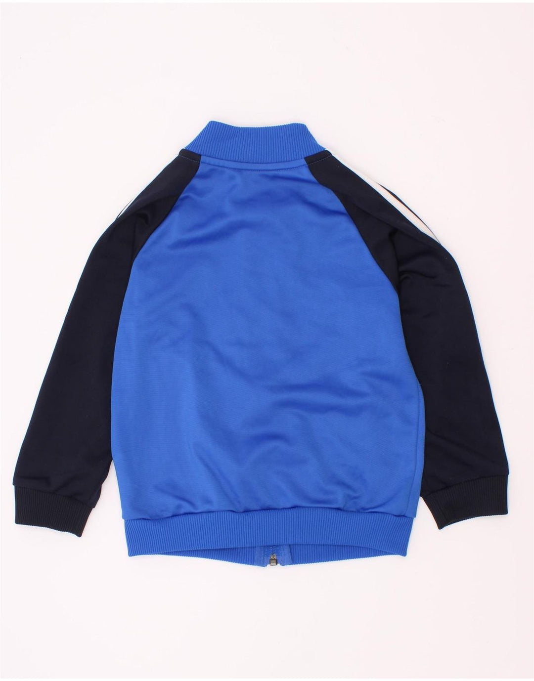 Adidas Drenge Træningsdragt Topjakke 2-3 År Blå Colourblock Polyester