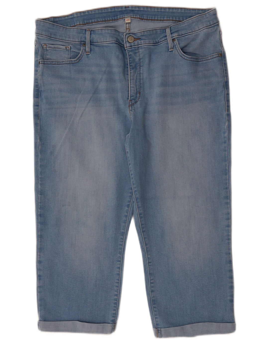 LEVI'S Womens Straight Jeans US 22 2XL W40 L29 Blue Cotton
