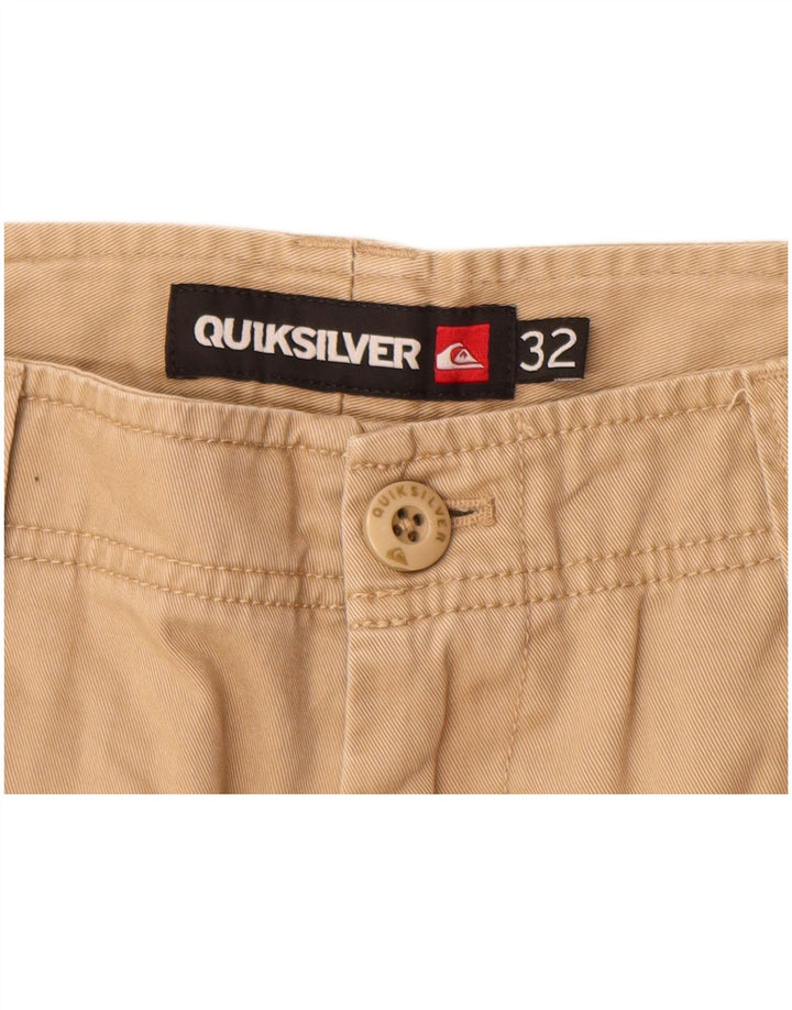 QUIKSILVER Herre Cargo Shorts W32 Medium Beige Bomuld