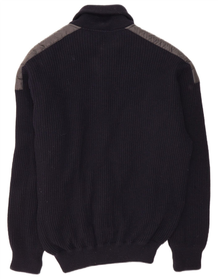 North Pole Herre Cardigan Sweater XL Marineblå Uld