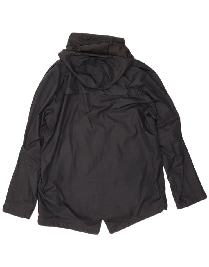 Nike Regnjakke med hætte til mænd UK 42 XL sort polyester