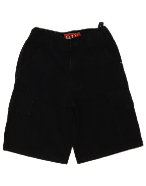Levi's Boys Cargo Shorts 7-8 år W24 L8 Sort bomuld