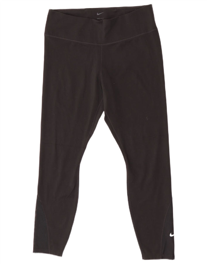 Nike Dame Dri Fit Crop Leggings UK 14 Large Sort