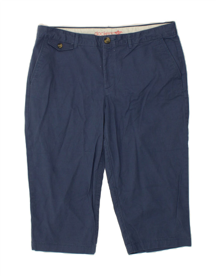 DOCKERS Womens Bermuda Shorts US 16 2XL W36 Navy Blue Cotton Vintage Dockers and Second-Hand Dockers from Messina Hembry 
