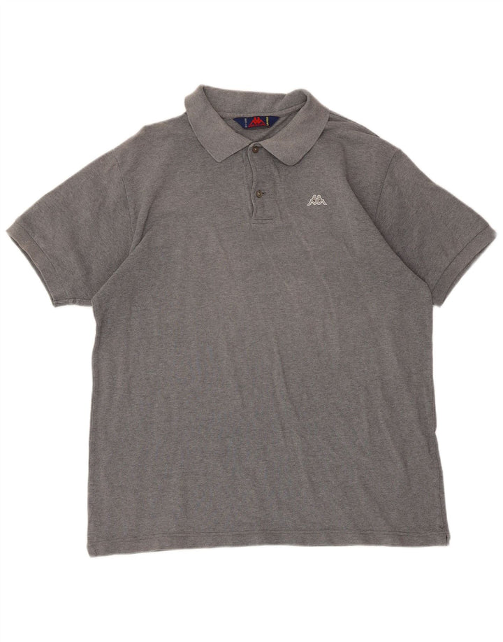Kappa herre poloshirt XL grå bomuld