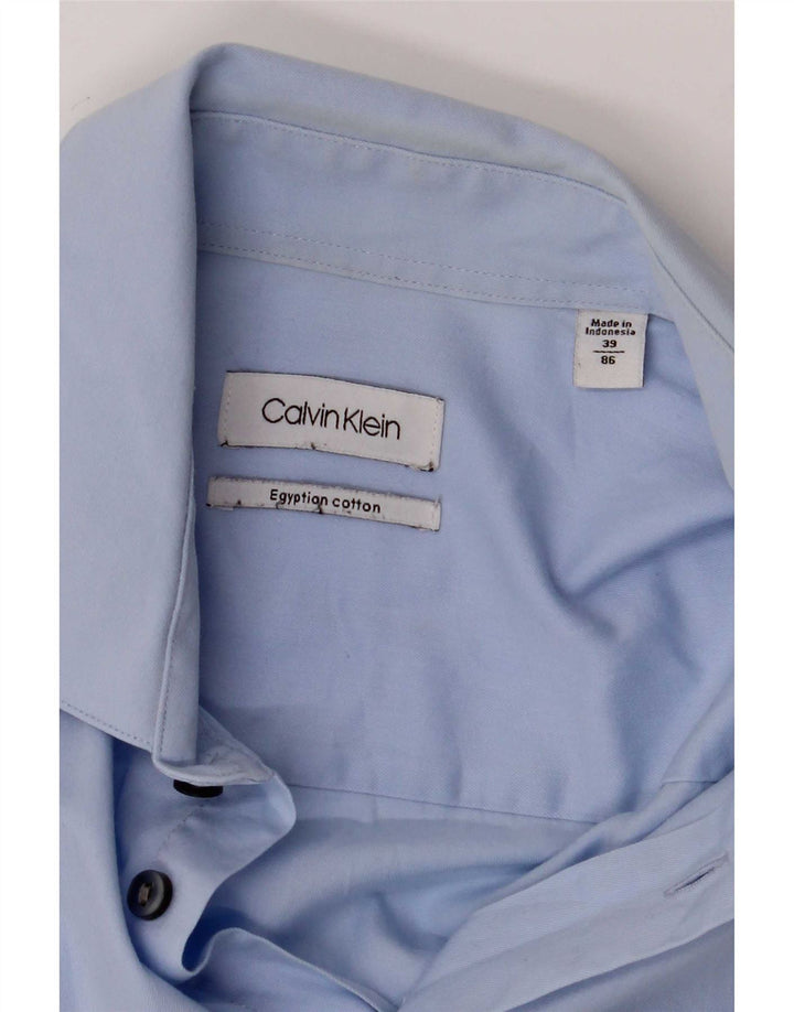 Calvin Klein Herreskjorte str. 39 Medium Blue Cotton