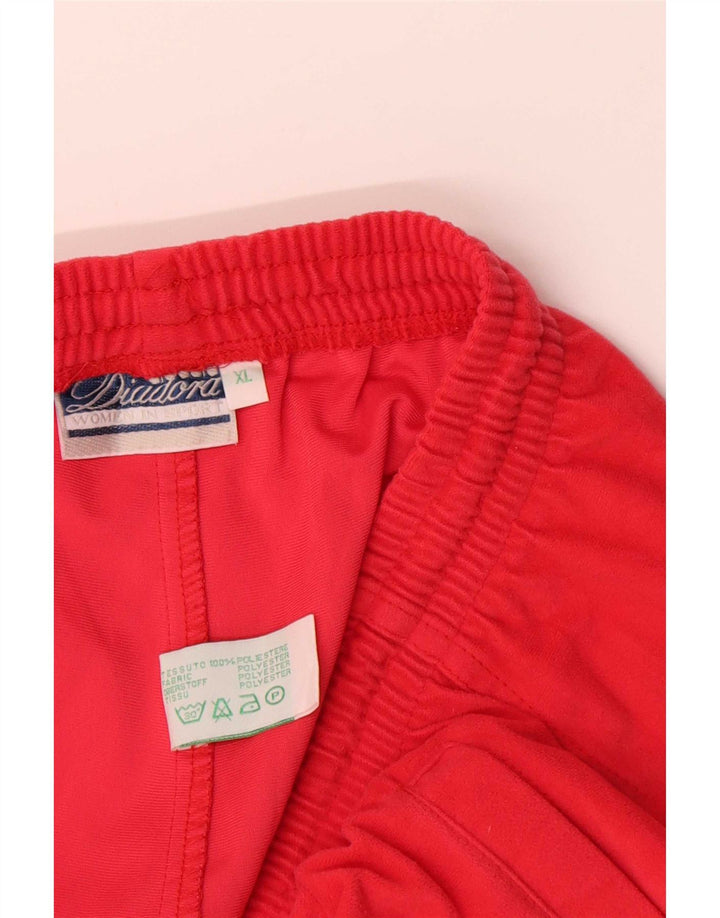 Diadora herre lige træningsdragt bukser XL rød polyester