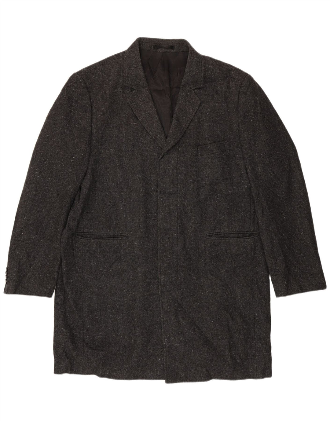 Marks & Spencer Herre Open Blazer Jacket UK 44 2XL Grå Uld