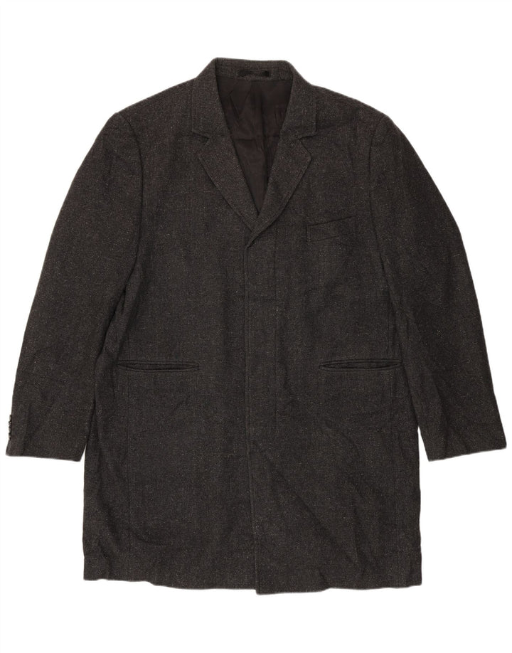 Marks & Spencer Herre Open Blazer Jacket UK 44 2XL Grå Uld