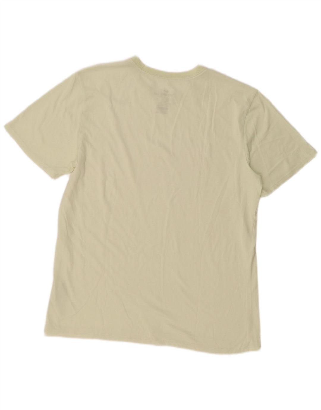 Nike T-shirt med atletisk snit til mænd, stor gul bomuld