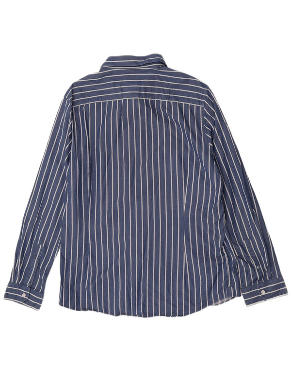 Crew Clothing Herre skræddersyet pasform skjorte 2XL blå stribet bomuld