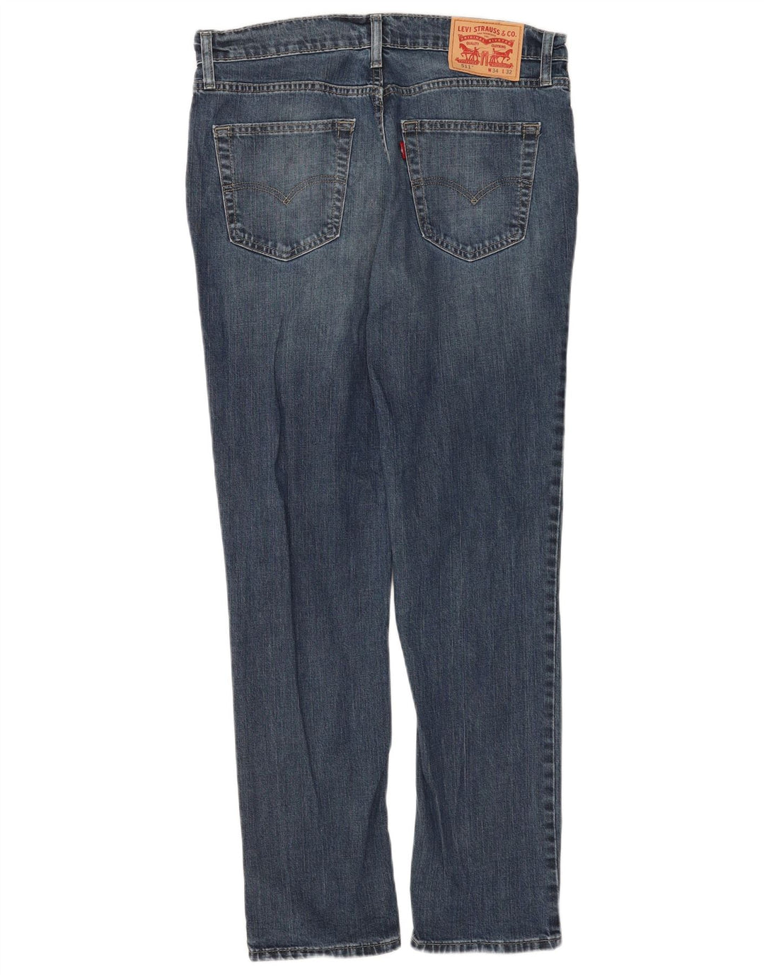 Levi's Herre 511 Slim Jeans W34 L32 Blå Bomuld