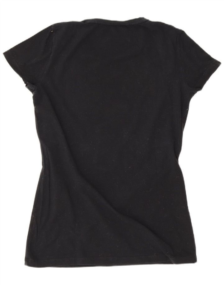 Gas Graphic T-Shirt Top UK 8 Small Black