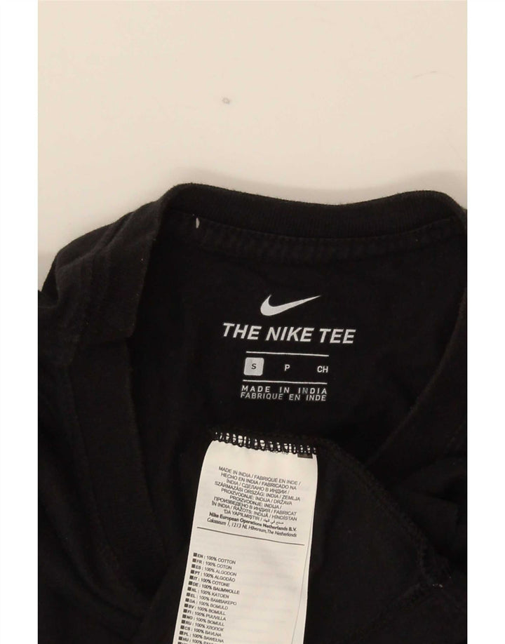 Nike grafisk T-shirt top til mænd, lille sort bomuld