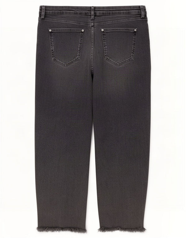 Marks & Spencer Womens Boyfriend Cropped Jeans UK 18 XL W40 L26 Grå Bomuld