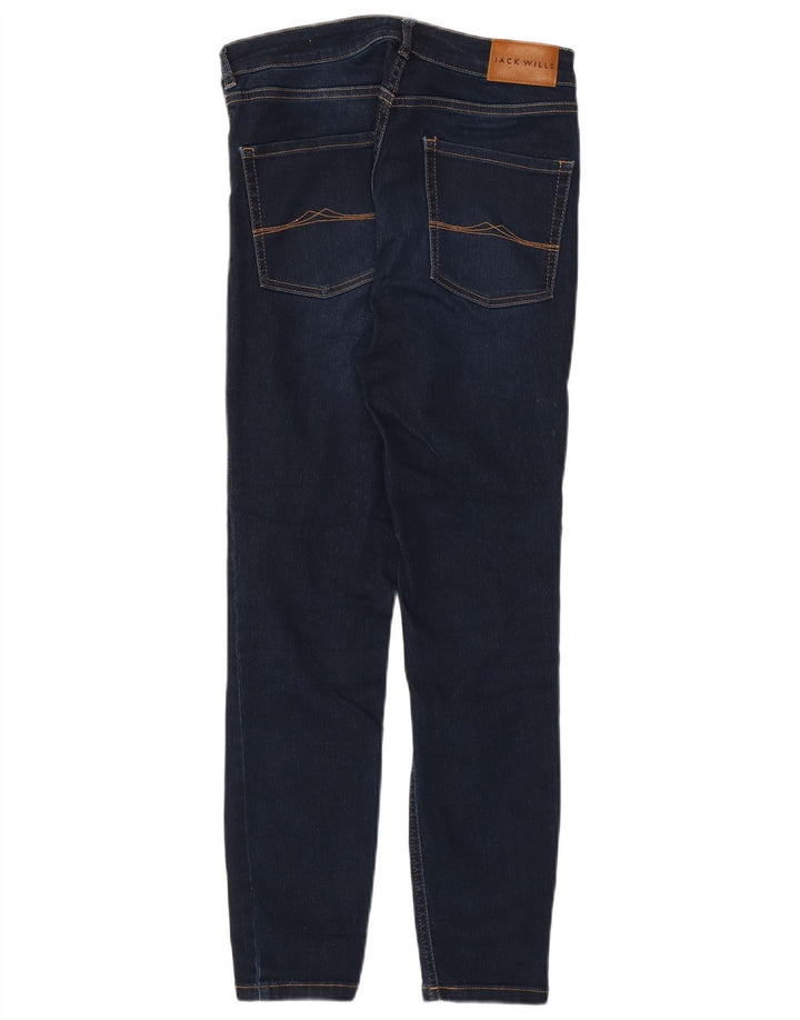 JACK WILLS Dame Crop Skinny Jeans W27 L25 Marineblå