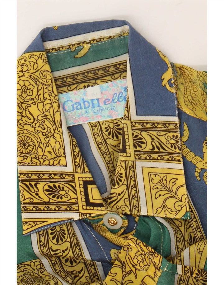 Gabri elle La Camicia Dameskjortebluse UK 18 XL Flerfarvet
