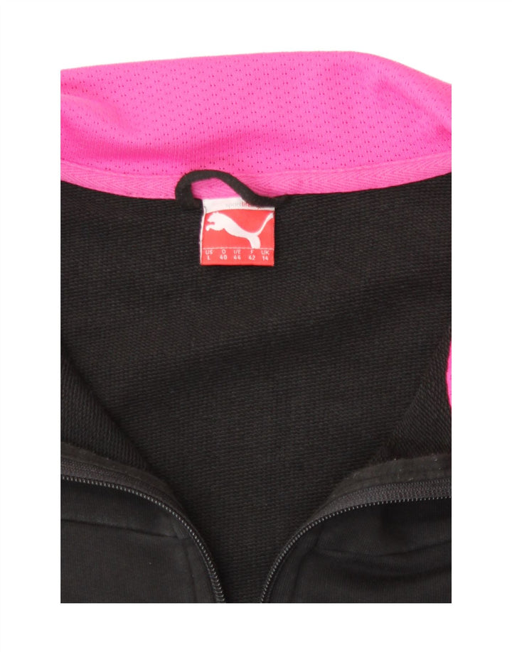 Puma Grafisk træningsdragt topjakke til kvinder UK 14 Medium Sort