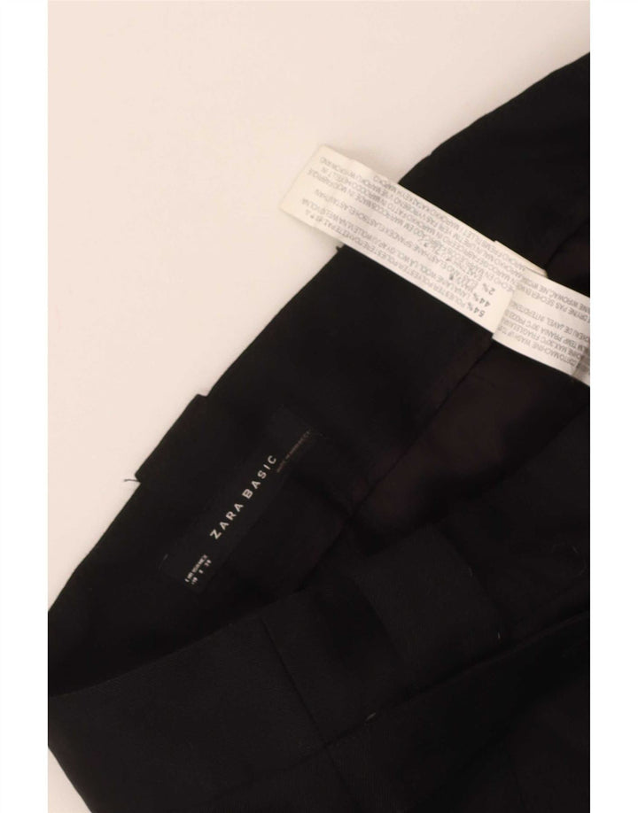 Zara Dame Flare Chino Bukser EU 40 Medium W30 L32 Sort
