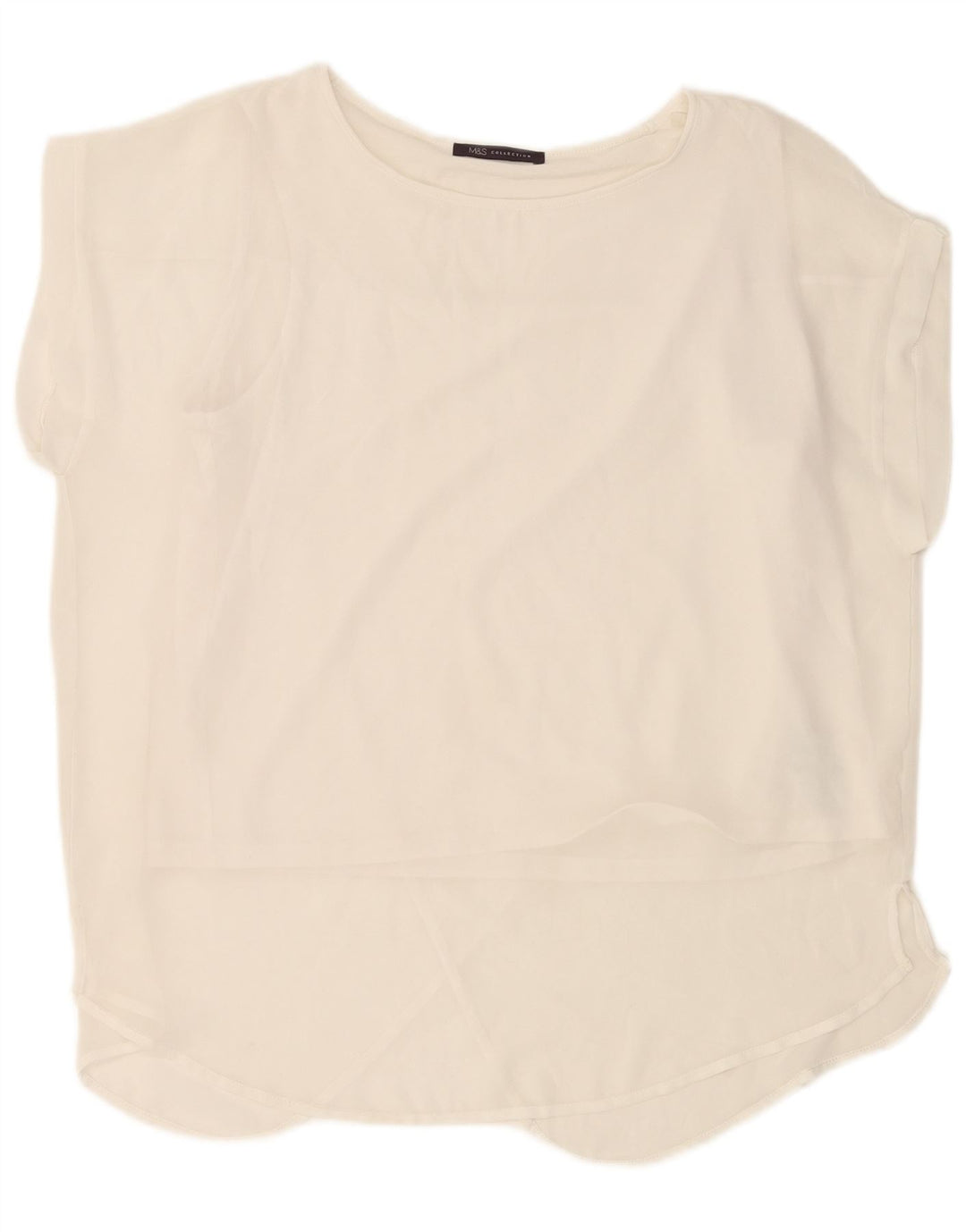 Marks & Spencer Damebluse Top UK 18 XL Off White Polyester