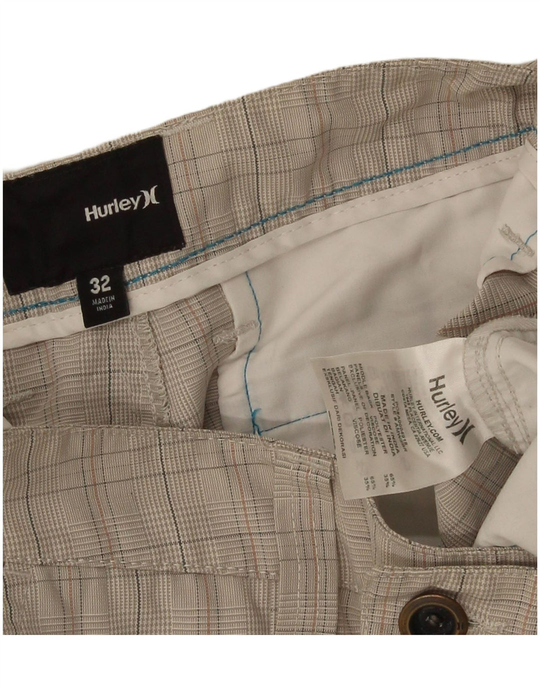 Hurley Herre Cargo Shorts W32 Medium Grey Ternet polyester