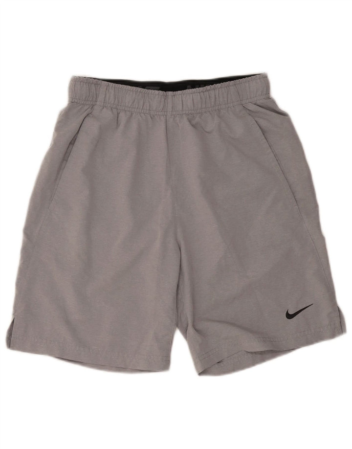 NIKE Dri Fit sportsshorts til mænd, små grå polyester