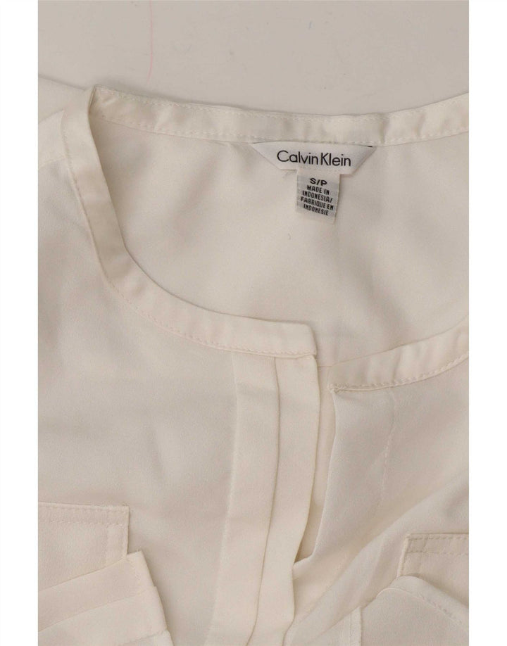 Calvin Klein Militærskjorte til kvinder UK 10 Small White