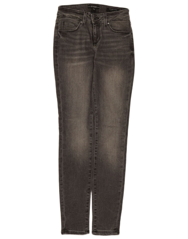 Guess Dame Mid Rise Skinny Jeans W25 L30 Grå
