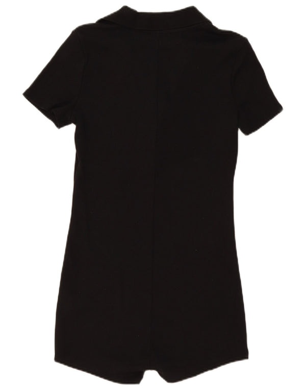 Zara Dame Playsuit UK 14 Large Black Bomuld