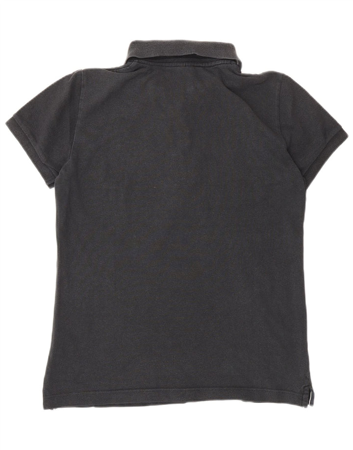 MARINA YACHTING Dame Polo Shirt UK 14 Stor Sort Bomuld