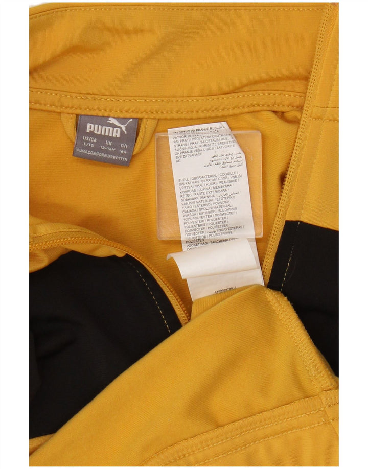 Puma Træningsdragt Topjakke til drenge 13-14 år Gul Colourblock Polyester