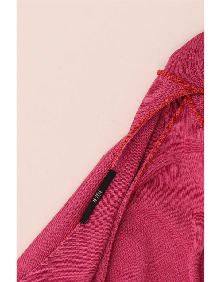 Hugo Boss Dame Skede Kjole UK 8 Lille Pink