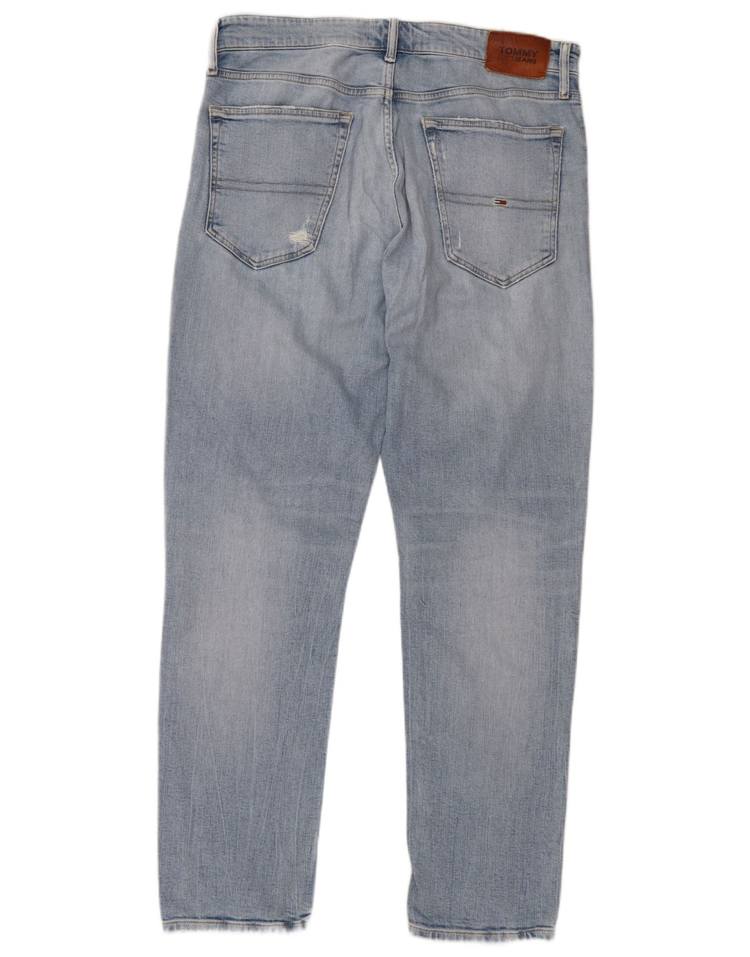 TOMMY HILFIGER Mens Tapered Jeans W33 L32 Blue Cotton