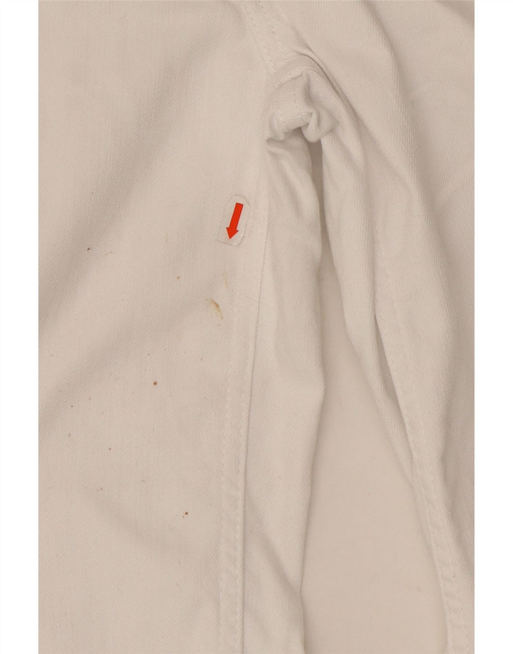 Zara Dame Straight Jeans EU 36 XS W26 L29 Hvid
