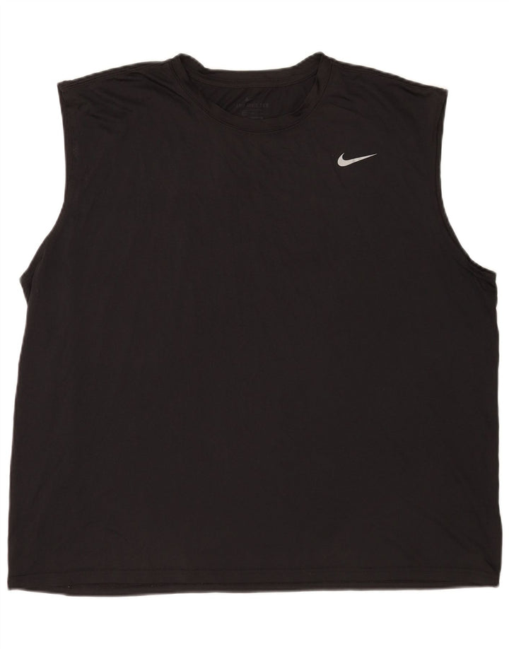Nike Herre Dri Fit Vest Top 3XL Sort Polyester
