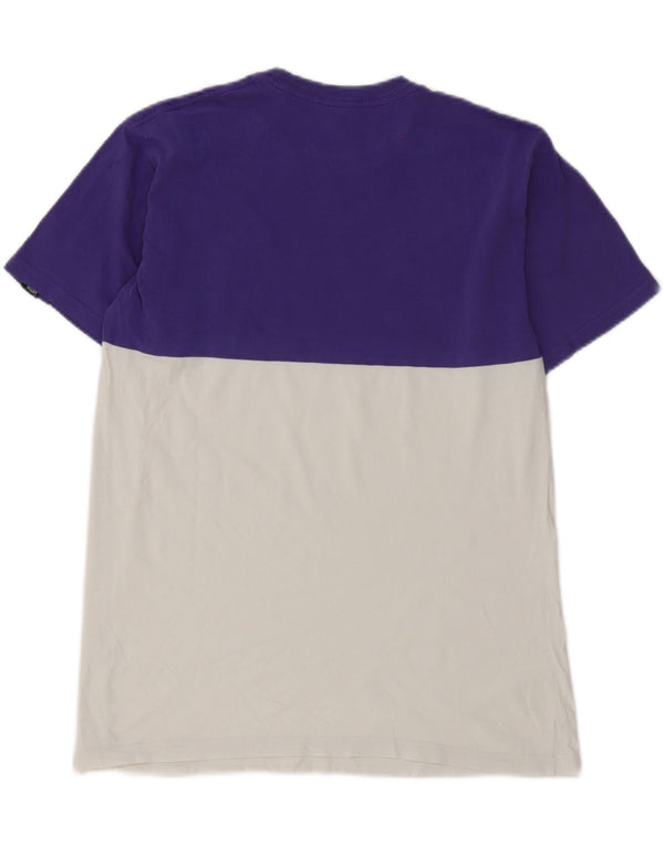 Vans Herre Classic Fit T-Shirt Top Medium Lilla Colourblock Bomuld