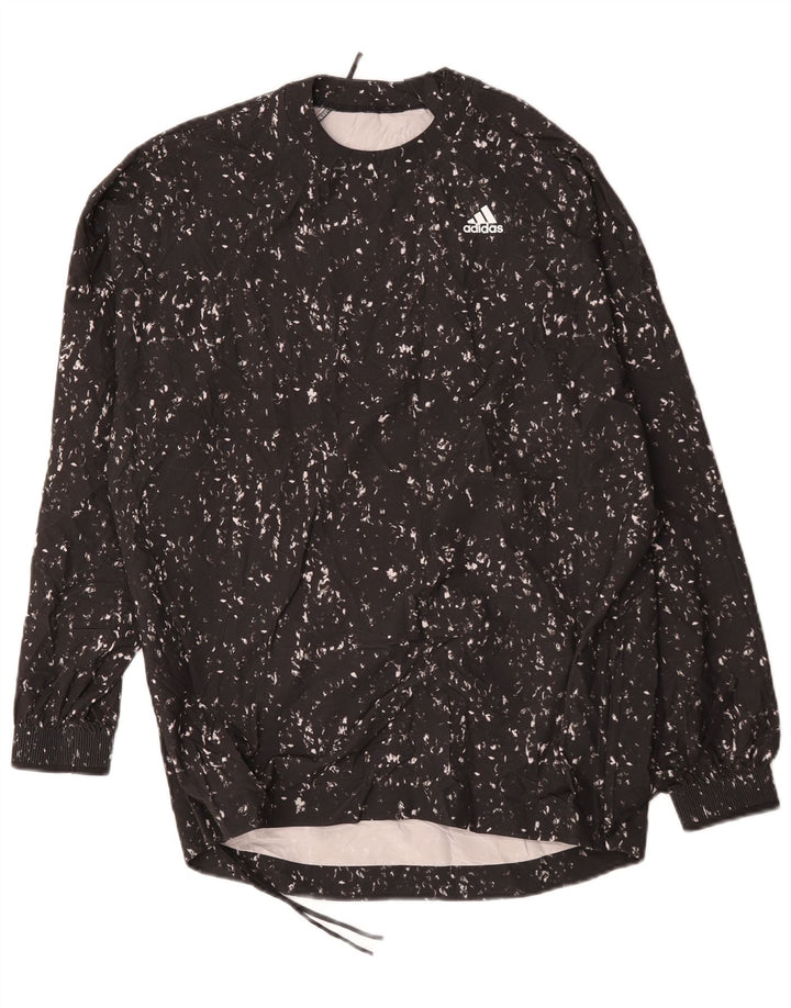 Adidas Aeroready Pullover Træningsdragt Top UK 12/14 Medium Sort