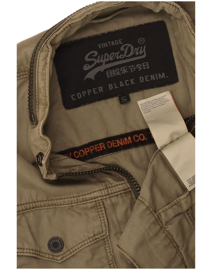 Superdry Bomberjakke til mænd UK 36 Small Khaki Cotton