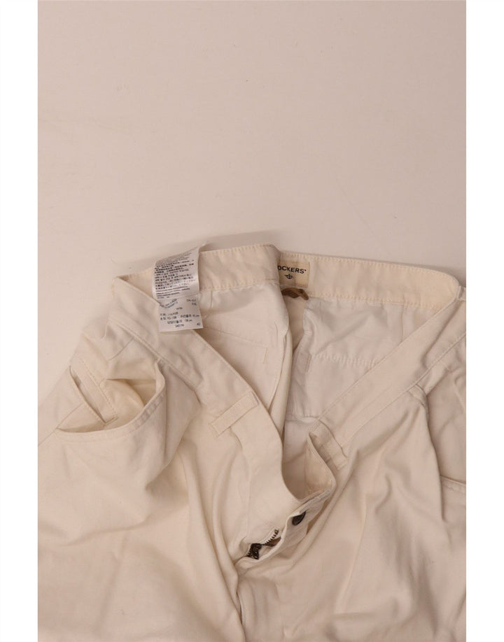 DOCKERS Herre Cargo Shorts W36 Large Off White Bomuld